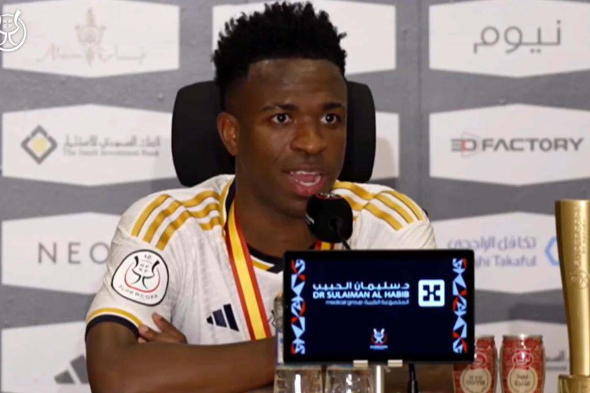 Vinicius tras aplastar al Barcelona: “No soy un santo, hablo demasiado y hago regates que no debo hacer”