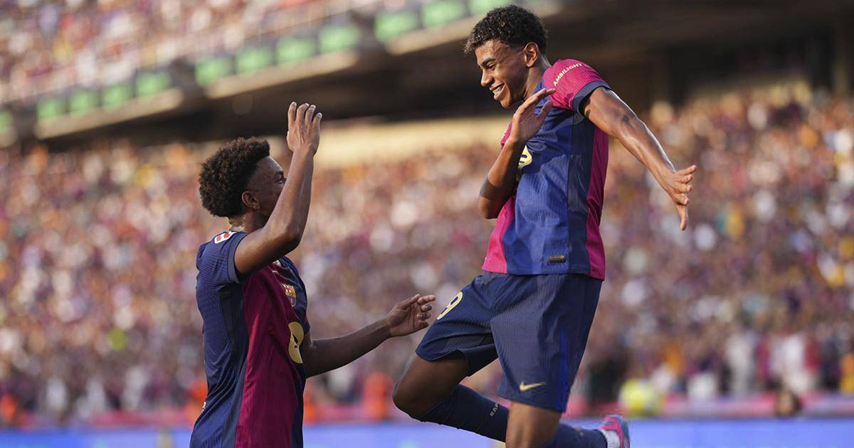 Barcelona field their starting 11 to face Nico Williams' Athletic Club in La Liga