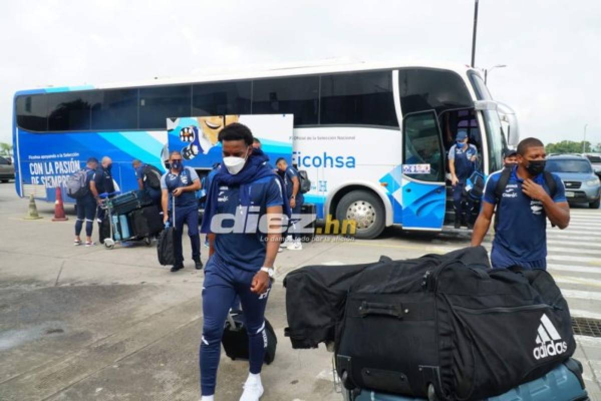 ¡Heridos! Las postales de la partida de la Honduras rumbo a Costa Rica para el juego del martes