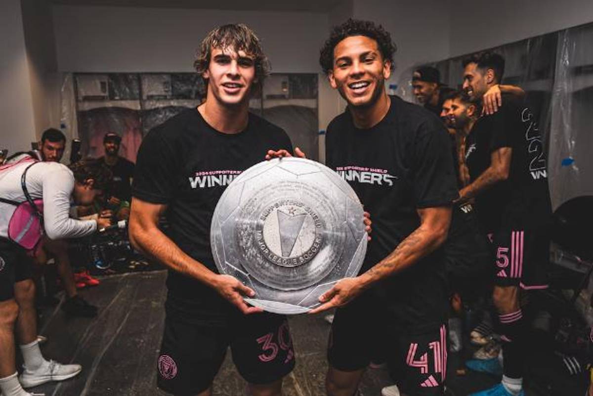 David Ruiz festejando con Messi: locura del Inter Miami tras ganar su segundo título y Beckham se rinde al argentino