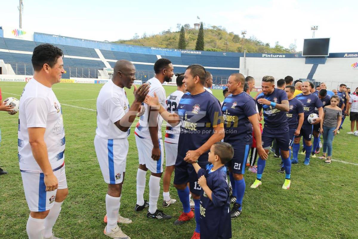 ¡No pierden el toque! Así lucen los exjugadores de Olimpia y Motagua que disfrutaron en un partido benéfico en Tegucigalpa