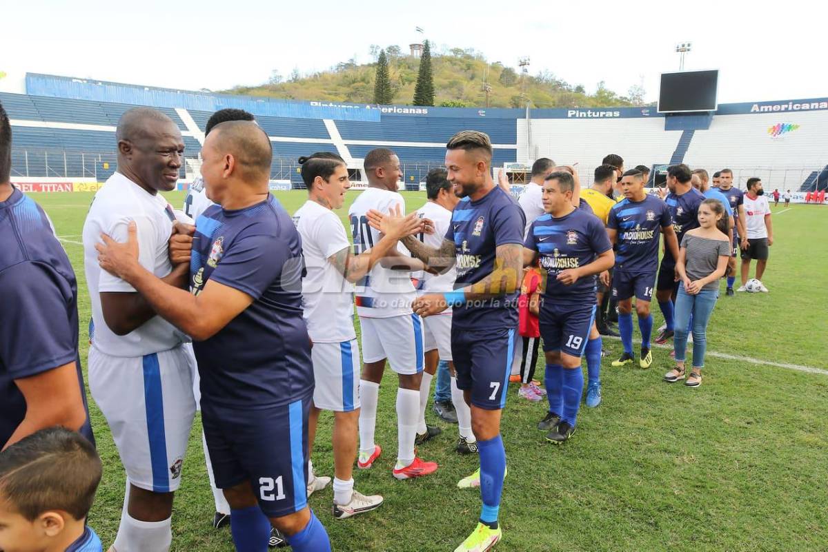 ¡No pierden el toque! Así lucen los exjugadores de Olimpia y Motagua que disfrutaron en un partido benéfico en Tegucigalpa