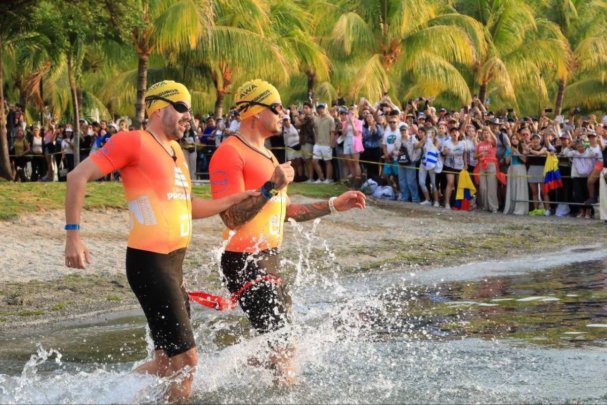 Se ganó el respeto del mundo: hondureño hace historia en el Ironman 70.3 tras competir junto a un atleta no vidente