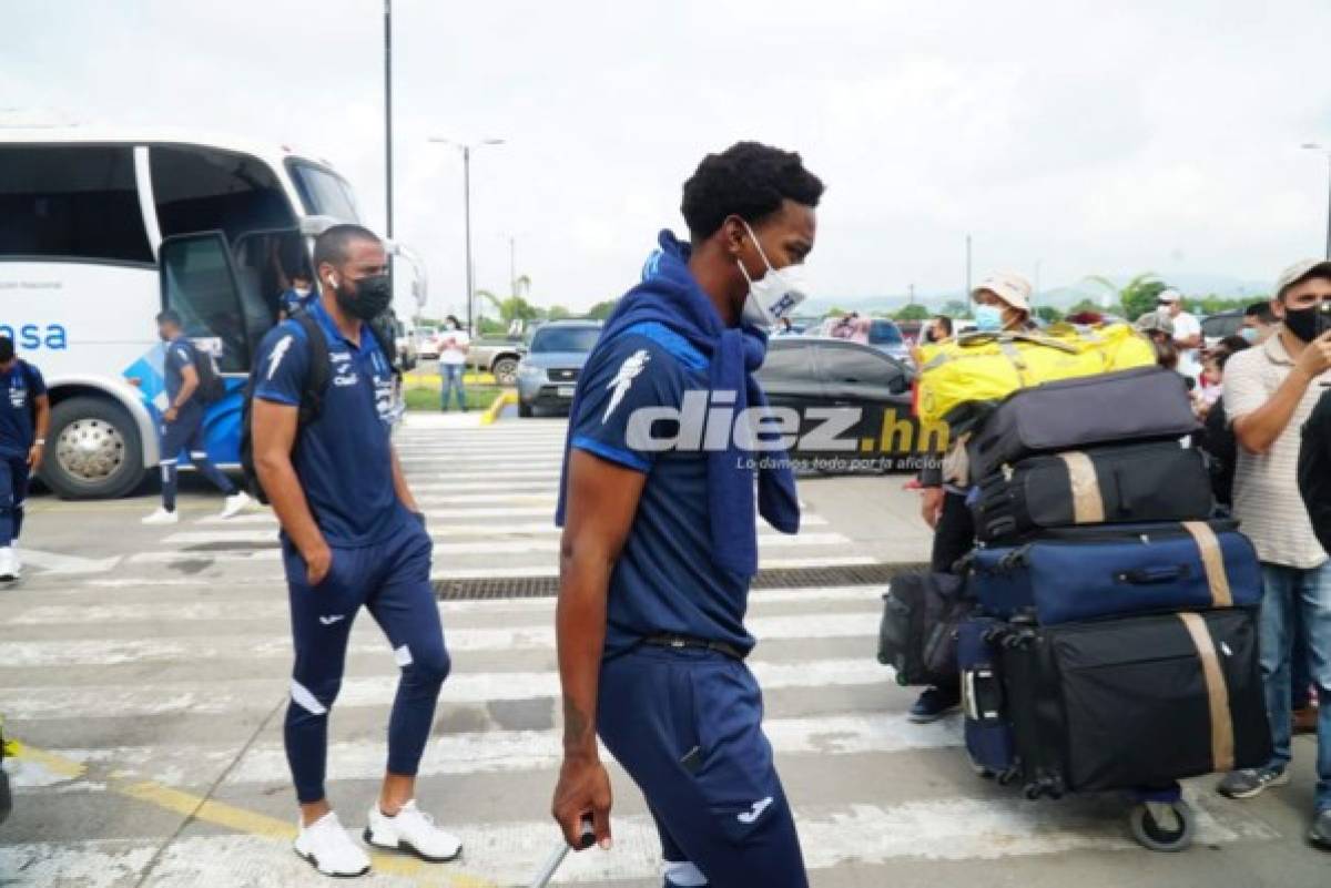 ¡Heridos! Las postales de la partida de la Honduras rumbo a Costa Rica para el juego del martes