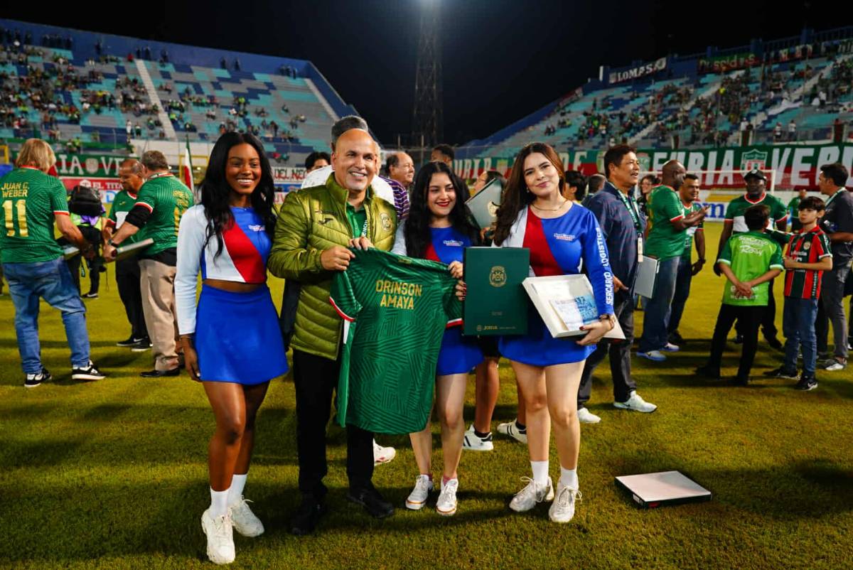 ¡Fiesta centenaria! Marathón se viste de gala y rinde homenajes a leyendas; Pachuca tuvo un detalle especial