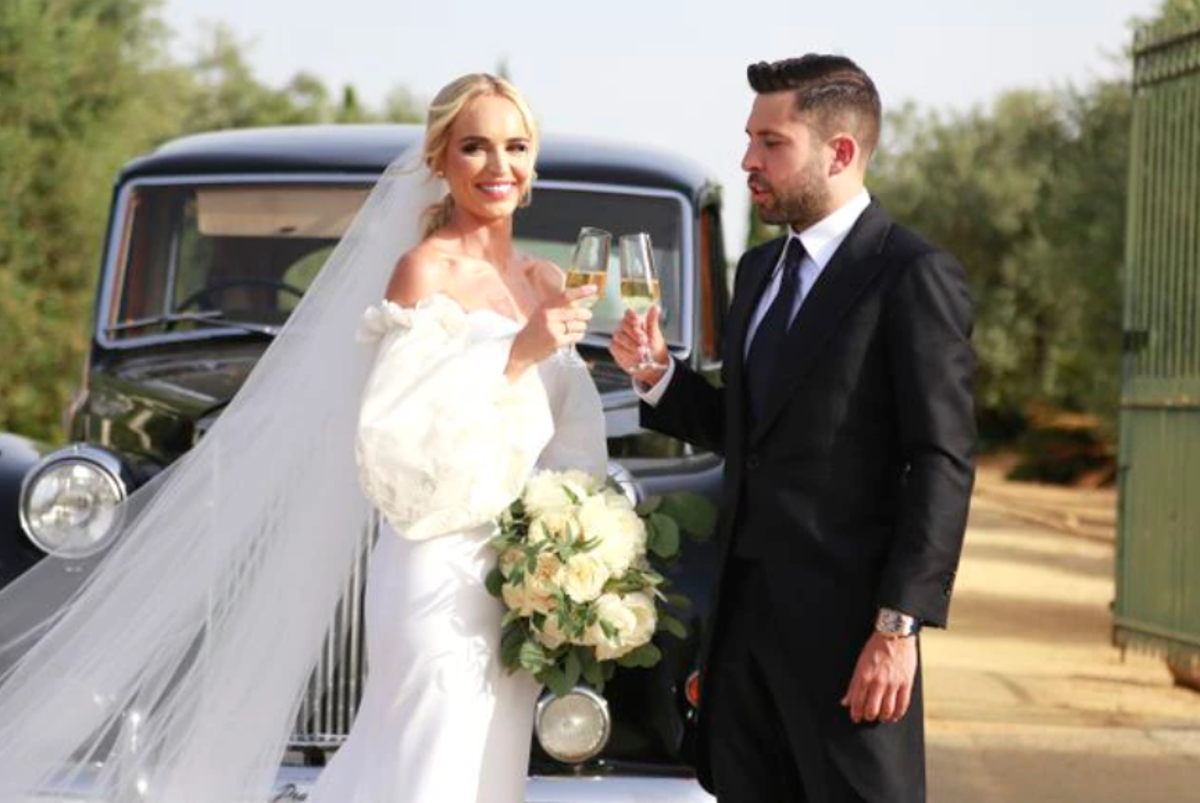 Así fue la boda de Jordi Alba en una finca del siglo XVII: los invitados y el motivo por el que Piqué no aceptó la invitación