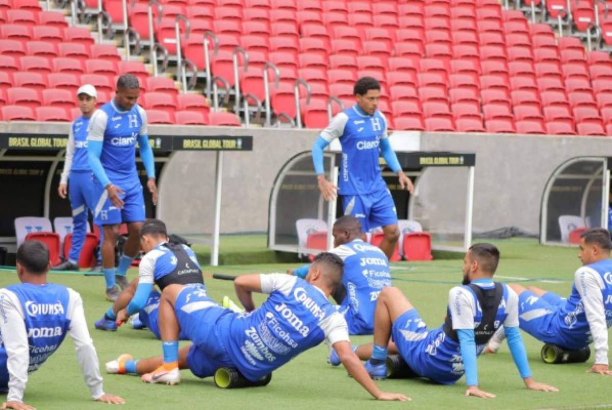 FOTOS: El entreno de Honduras en el Beira-Río previo al juego ante Brasil