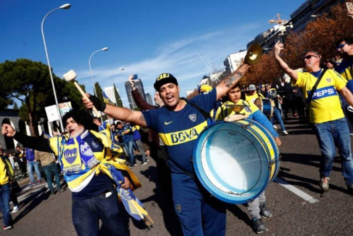 ¡Locura! El ambientazo en Madrid a pocas horas del River-Boca en la final de Libertadores