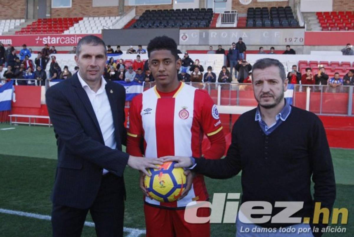 Las fotos que pocos vieron en la presentación de 'Choco' Lozano con el Girona