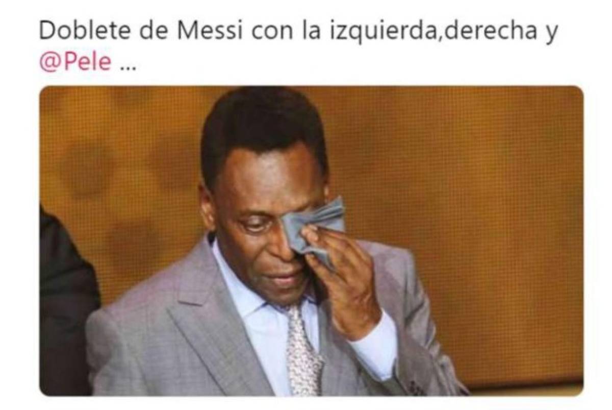 Los otros memes que 'descuartizan' a Pelé por el hattrick de Messi al Sevilla