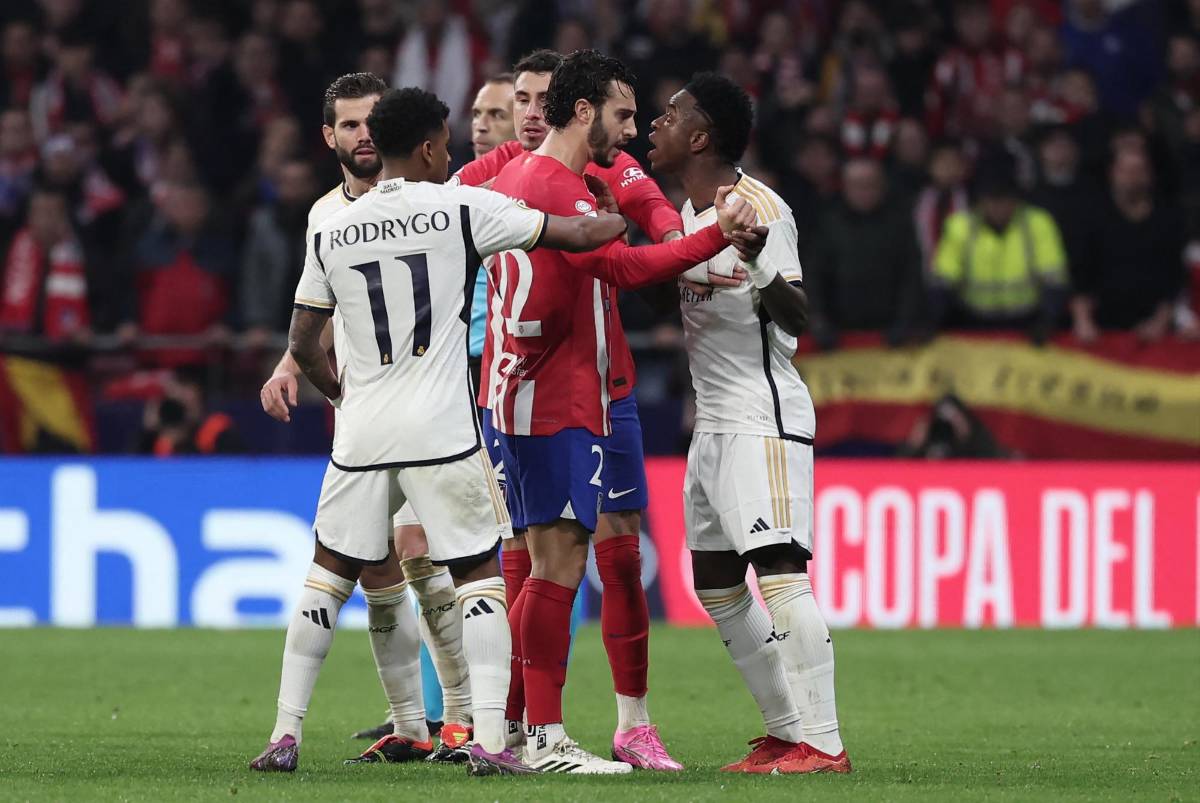 No se vio en TV: Bronca entre Vinicius y el “Cholo”, tristeza de Bellingham y el extraño festejo de Morata ante Real Madrid