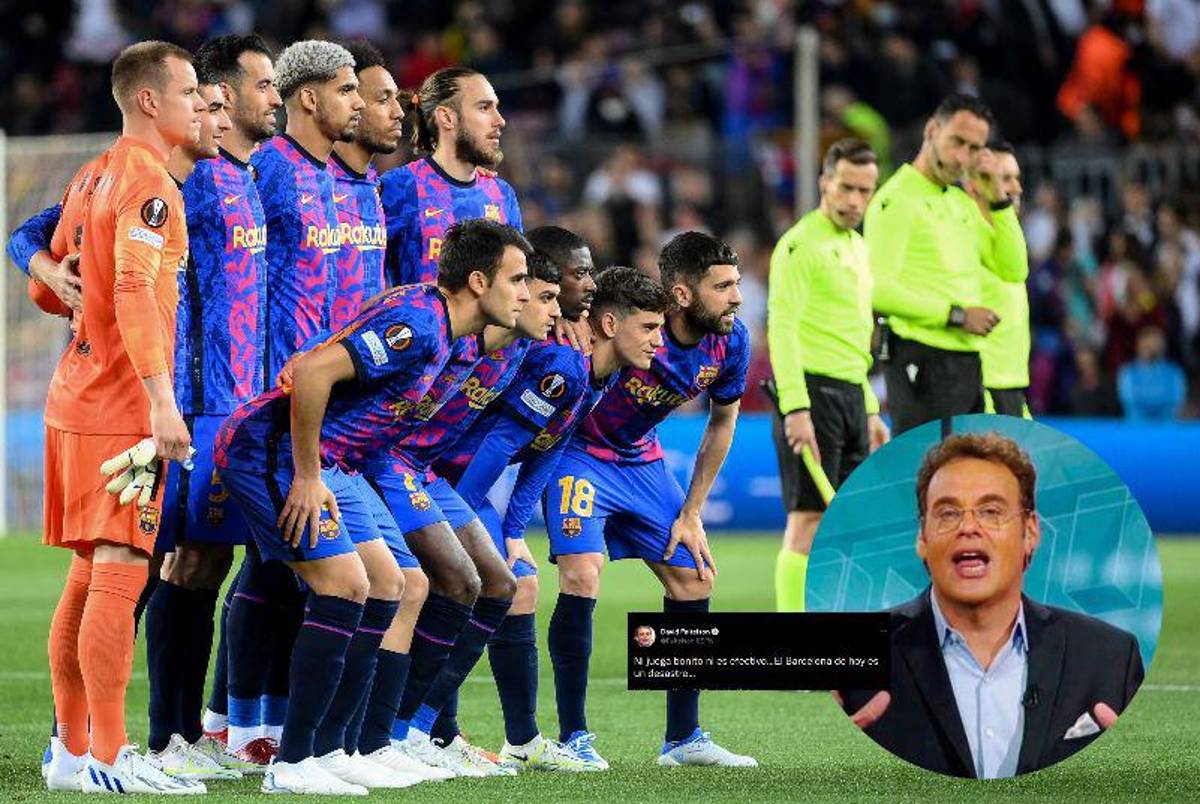 Las fuertes críticas de David Faitelson tras eliminación del Barcelona ante Frankfurt en la Europa League: “Es un desastre”