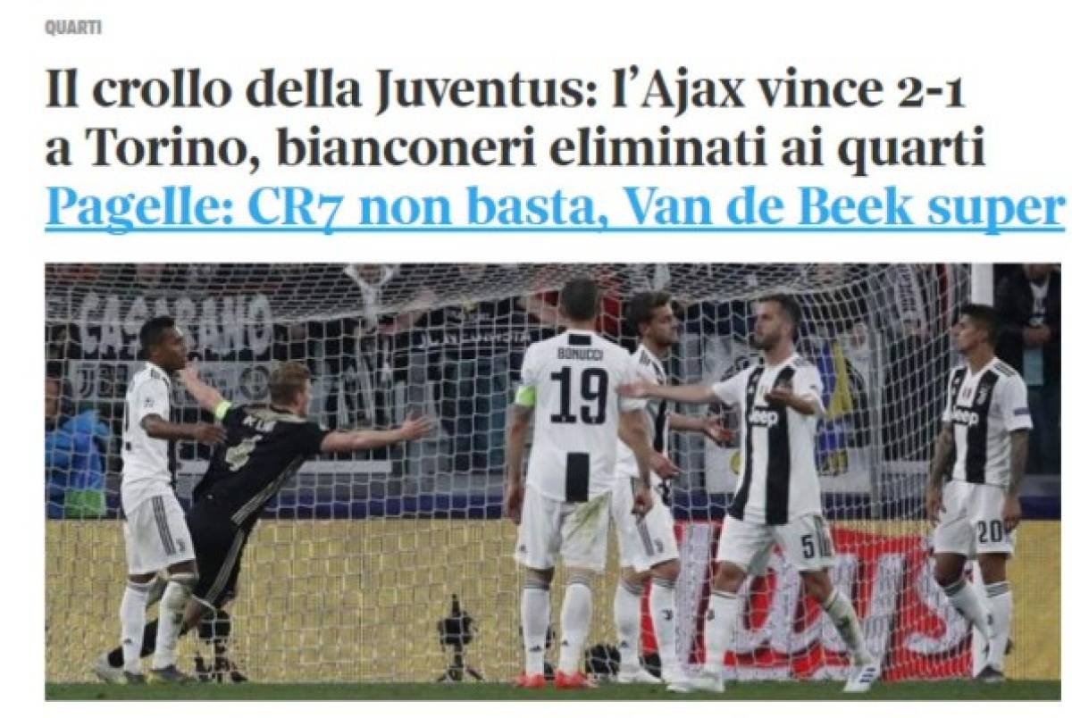 ¡Con todo! Así reacciona la prensa mundial tras el fracaso de la Juventus en Champions