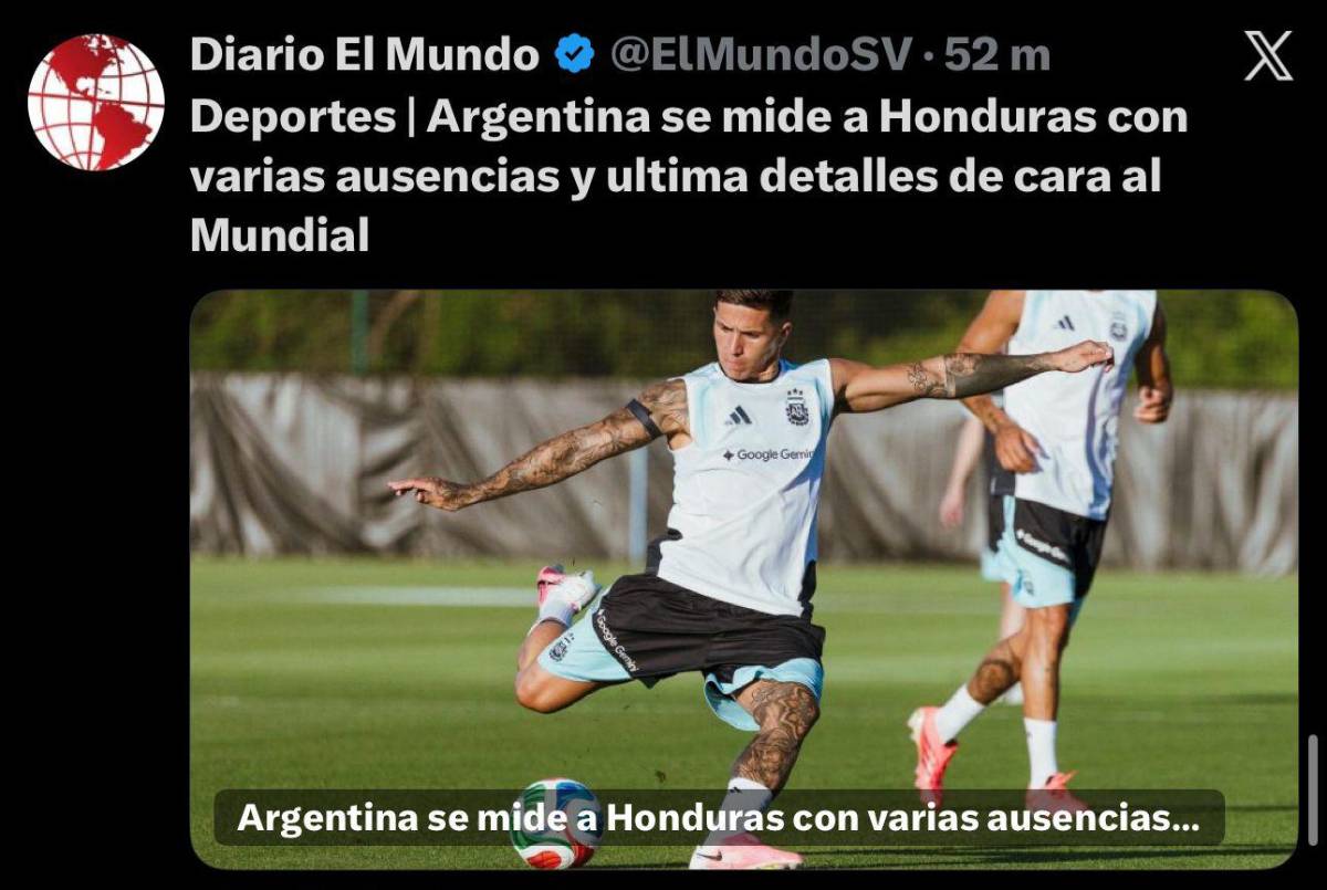 Prensa argentina reacciona al duelo ante Honduras y la sensible baja: Dominio amplio