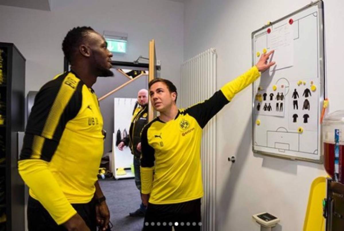 ¡DE LUJO! Usain Bolt se integra a los entrenamientos del Borussia Dortmud