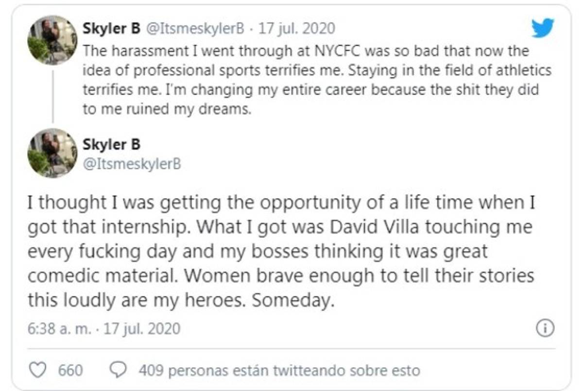 Así es la becaria puertorriqueña del New York City que acusa a David Villa: 'Me tocaba todos los días'