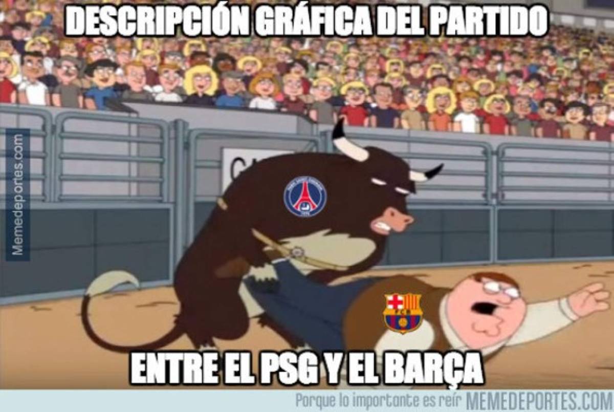 Barcelona, humillado en París por el PSG y en los memes lo crucifican