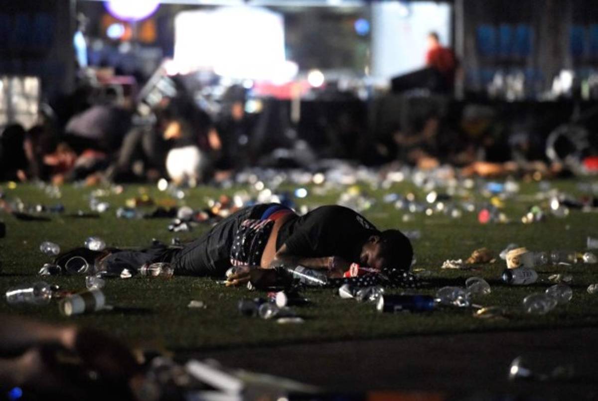 ¡Pánico y sangre! Las tristes fotografías que dejó el tiroteo en Las Vegas