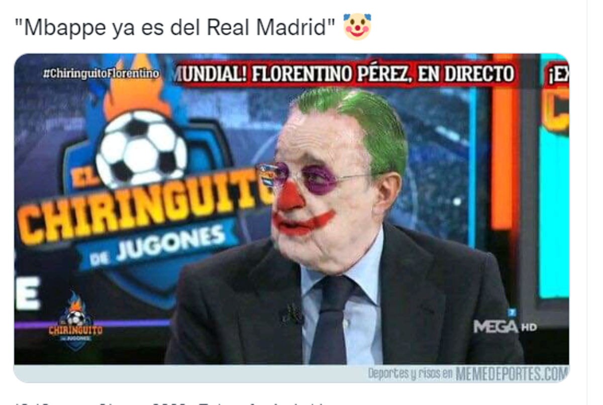 Destrozan al Real Madrid y lo celebran en Barcelona: los terribles memes que dejó la renovación de Mbappé con el PSG