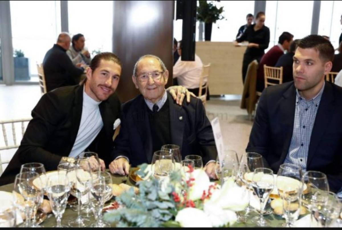 Así fue la cena de Navidad del Real Madrid: El look de Ramos y Florentino Pérez, el más cariñoso