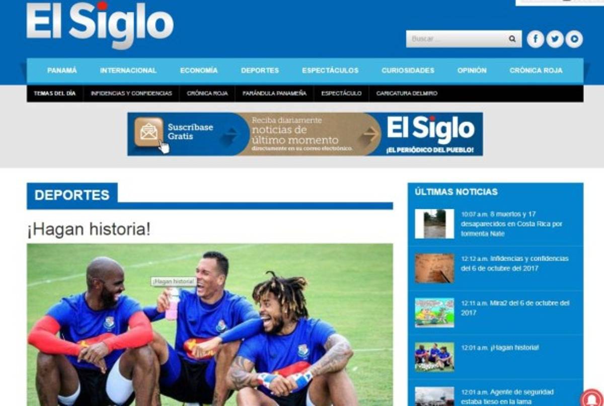 Medios panameños tienen mucha fe para ganarle a Estados Unidos