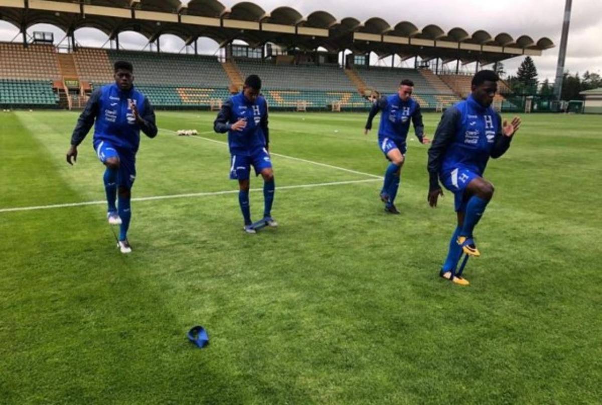 Sub-20 de Honduras realiza su primer entrenamiento en Polonia