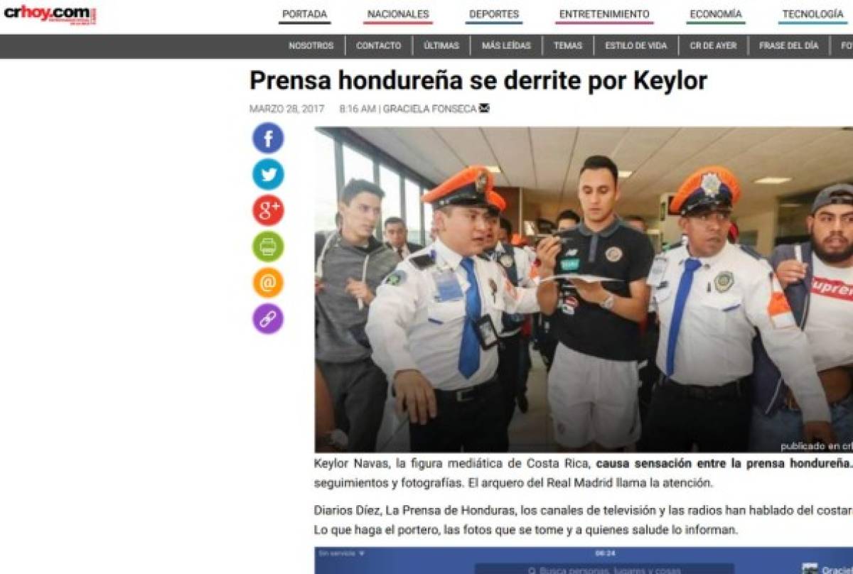 Lo que la prensa de Costa Rica habla previo al juego ante Honduras