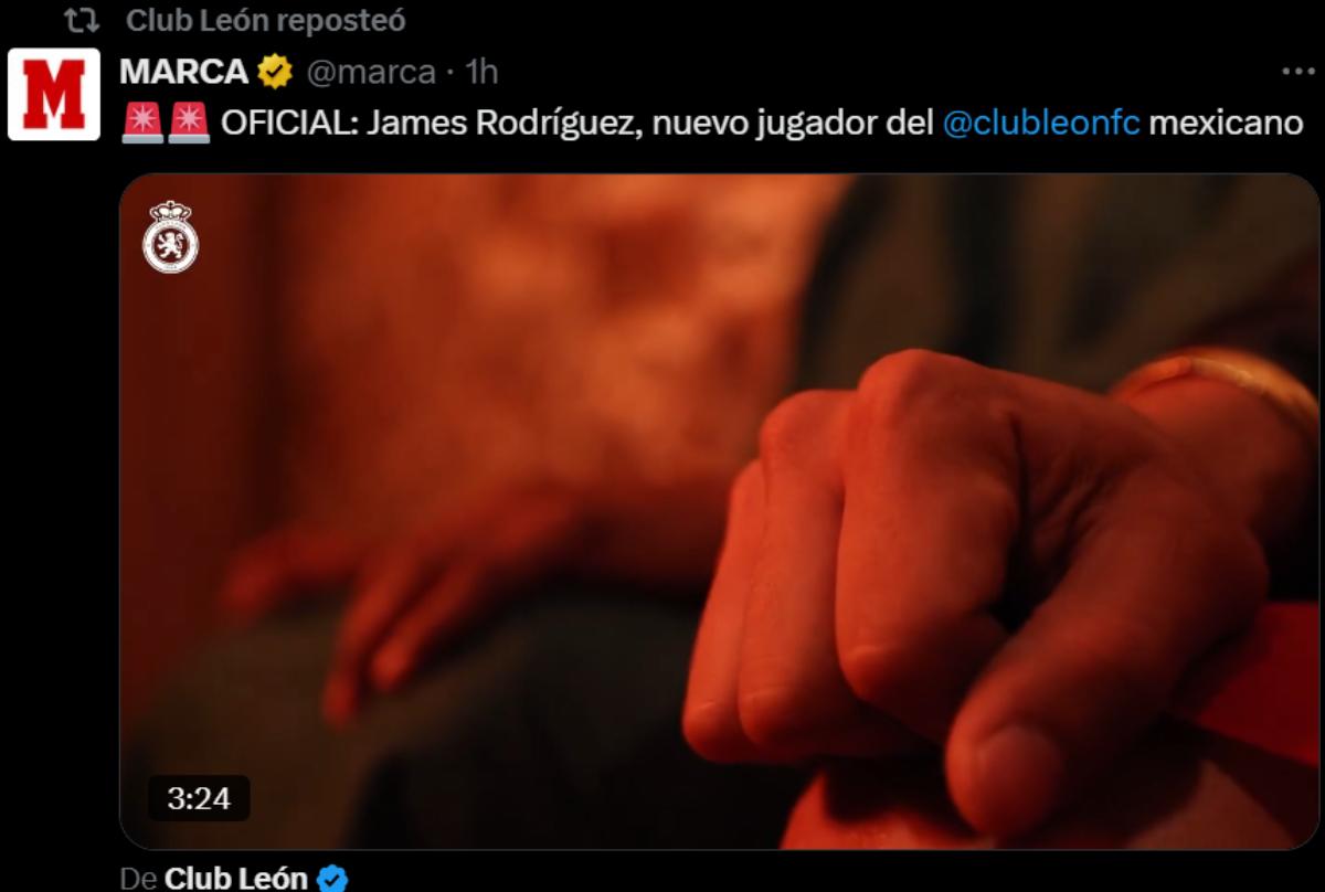 “Una leyenda del fútbol mundial”, “Cine”: así reaccionó la prensa mexicana al fichaje de James Rodríguez por Club León