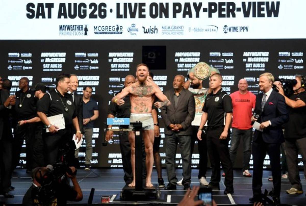 En fotos: Polémica e insultos entre Mayweather y McGregor a un día de la pelea