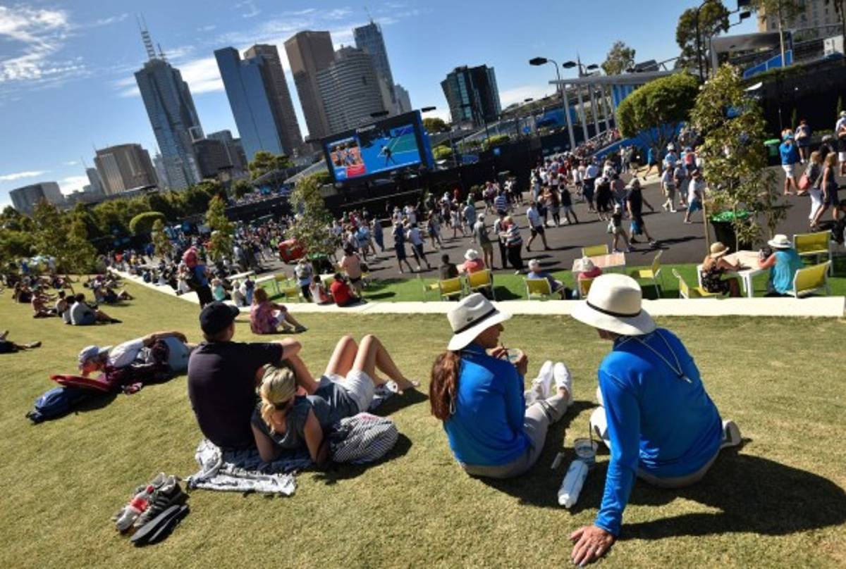 Las fotos que la TV no te ha mostrado del Australia Open