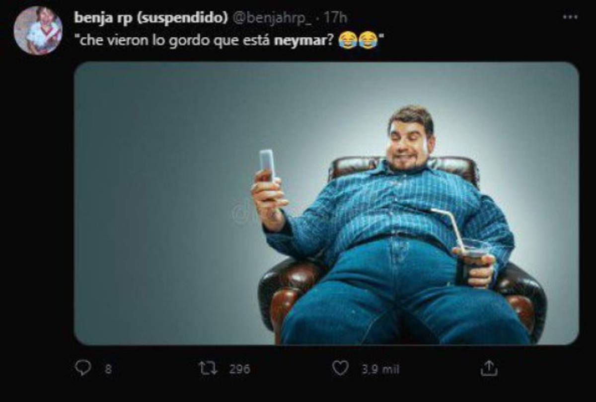 Vuelven a acusar a Neymar de estar gordo en el juego de Brasil y los memes lo despedazan
