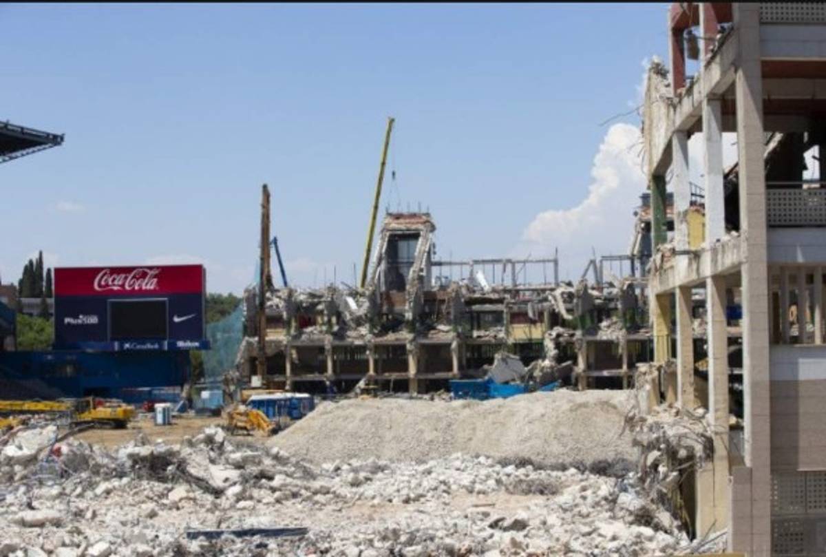 Así desaparece: Las nuevas imágenes de la demolición del estadio Vicente Calderón