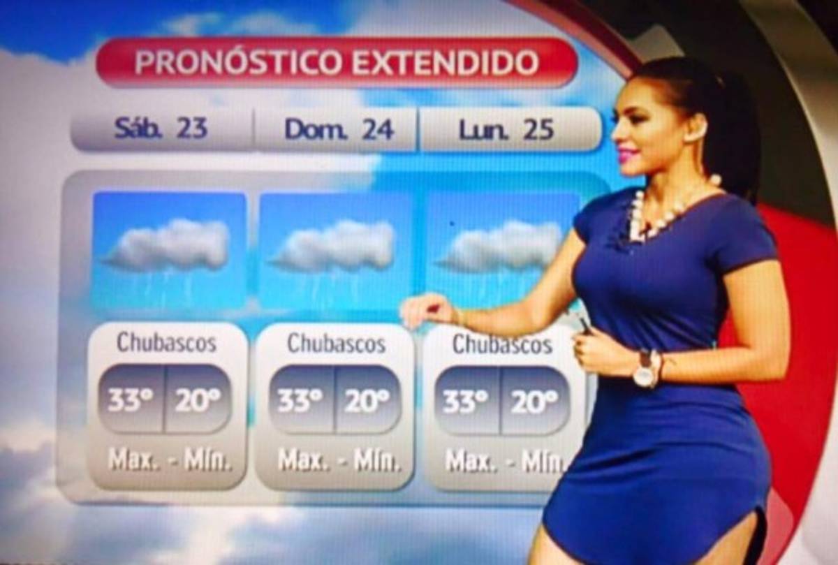 Kimberly Shiham, la bellísima chica del tiempo de Azteca Honduras que eleva la temperatura