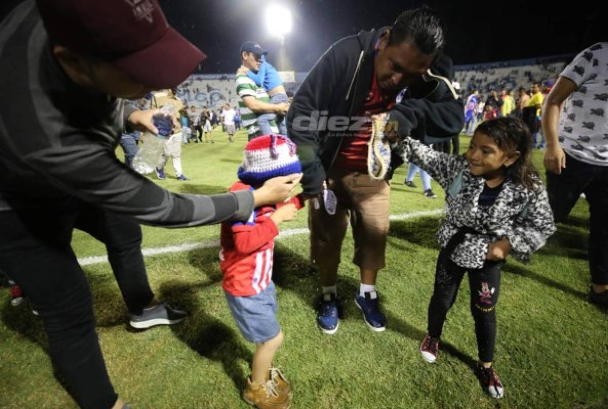 Las otras imágenes que dejó de la trágica noche en el Estadio Nacional de Tegucigalpa