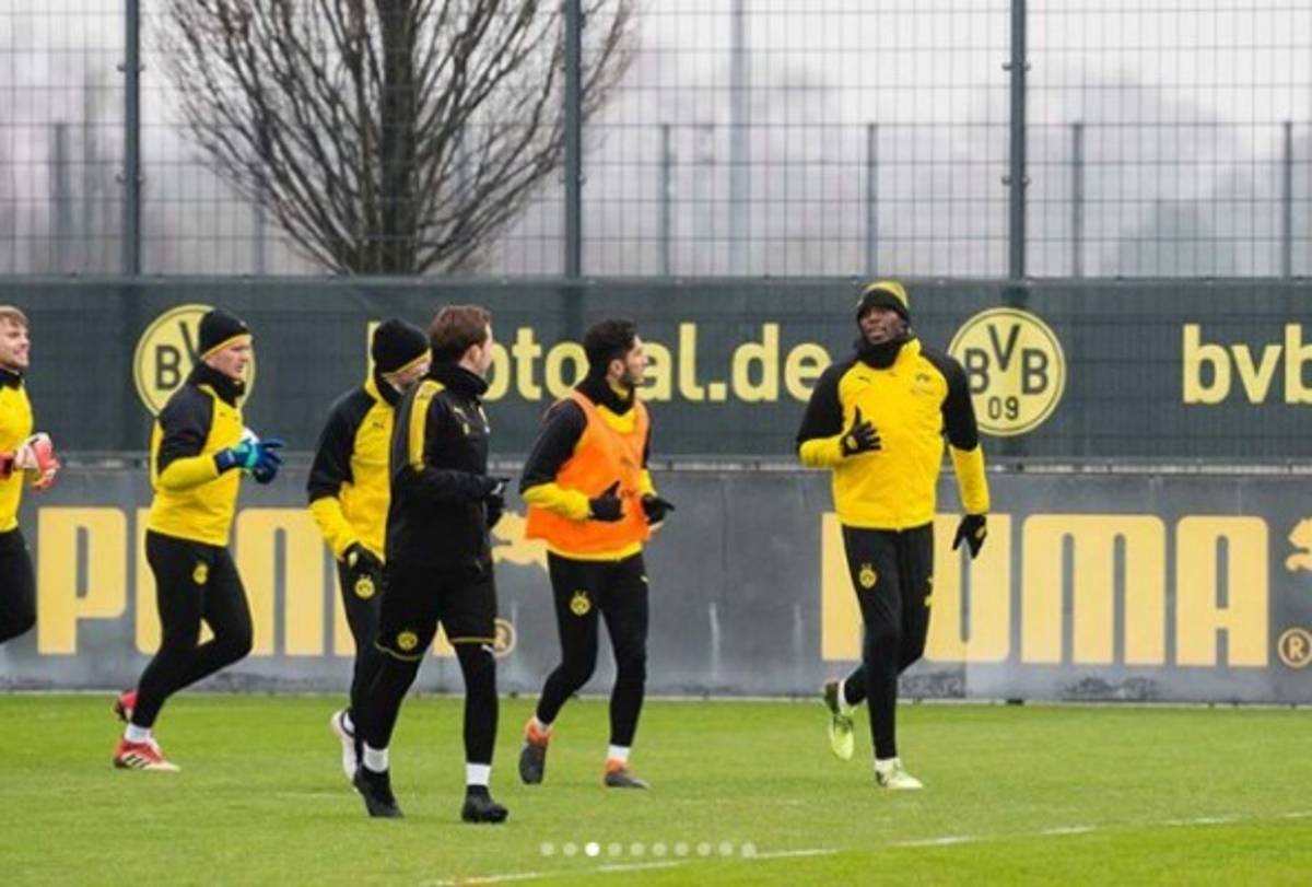 ¡DE LUJO! Usain Bolt se integra a los entrenamientos del Borussia Dortmud