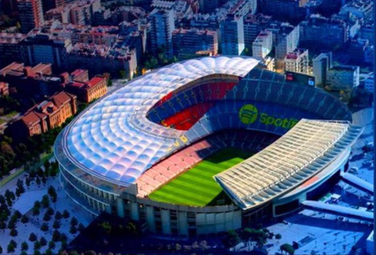 El Barcelona desvela cómo lucirá el nuevo Camp Nou tras el acuerdo con Spotify; y presenta también su camiseta