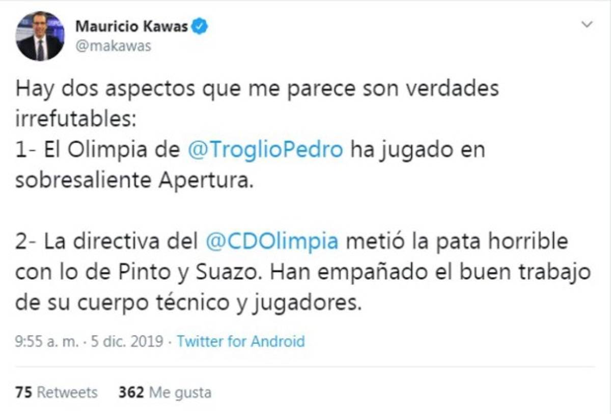 Lo que dijeron los periodistas de Honduras sobre la polémica Pinto-Olimpia
