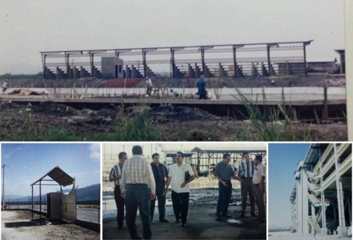 Así se ve el estadio Olímpico con los contenedores fríos para albergar cadáveres por coronavirus