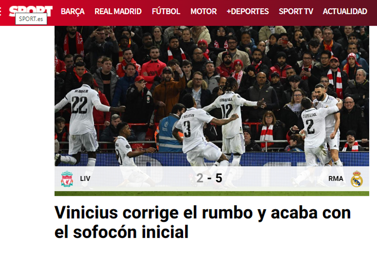 ¡En Inglaterra despedazan al Liverpool! Medios se rinden al supremo Real Madrid que goleó en Champions League