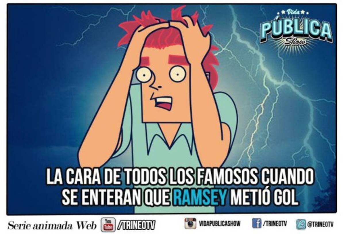 Aaron Ramsey, el protagonista de los memes este lunes en la Eurocopa junto a Gareth Bale