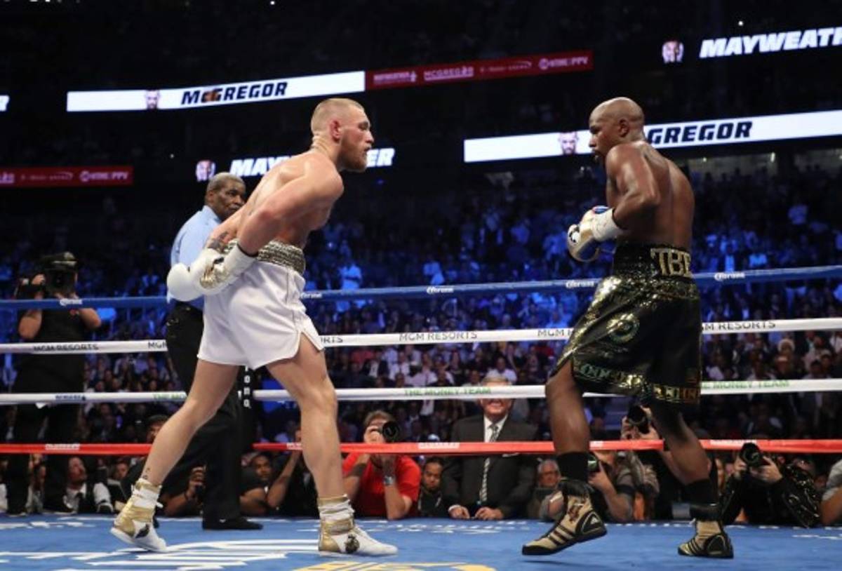 Las mejores fotos que dejó el triunfo de Floyd Mayweather ante Conor McGregor