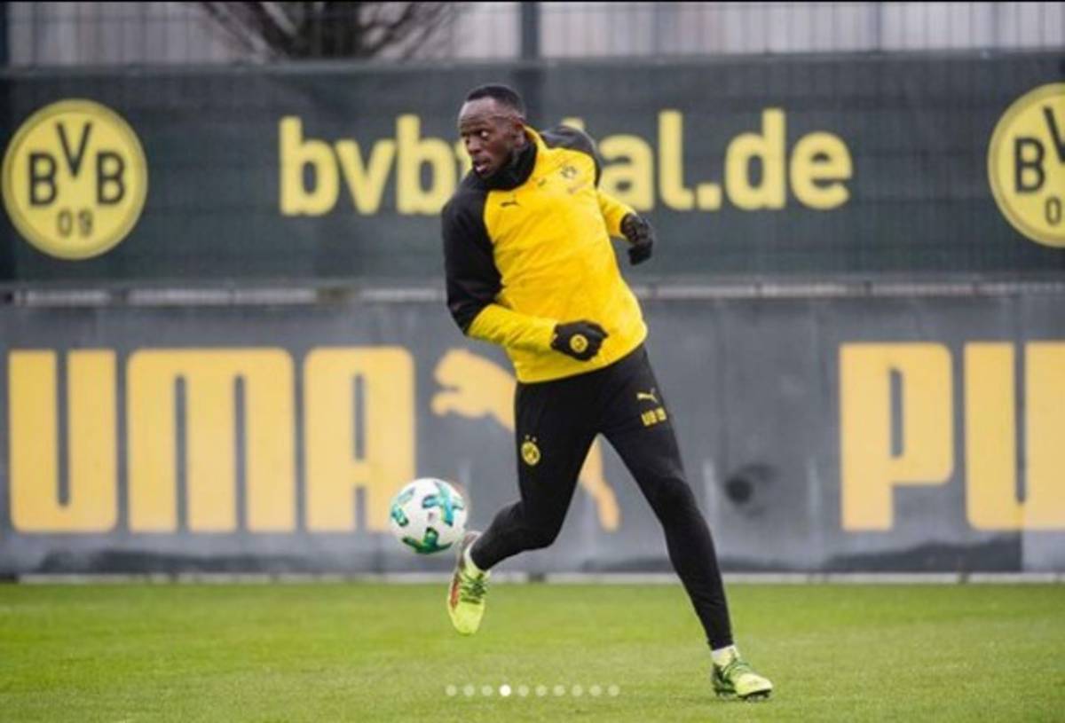 ¡DE LUJO! Usain Bolt se integra a los entrenamientos del Borussia Dortmud