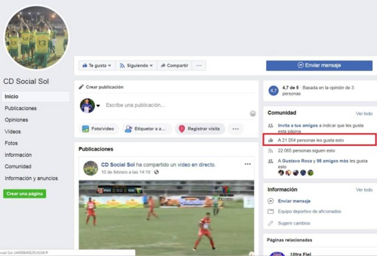Los equipos de la Liga de Ascenso con más seguidores en su red social de Facebook