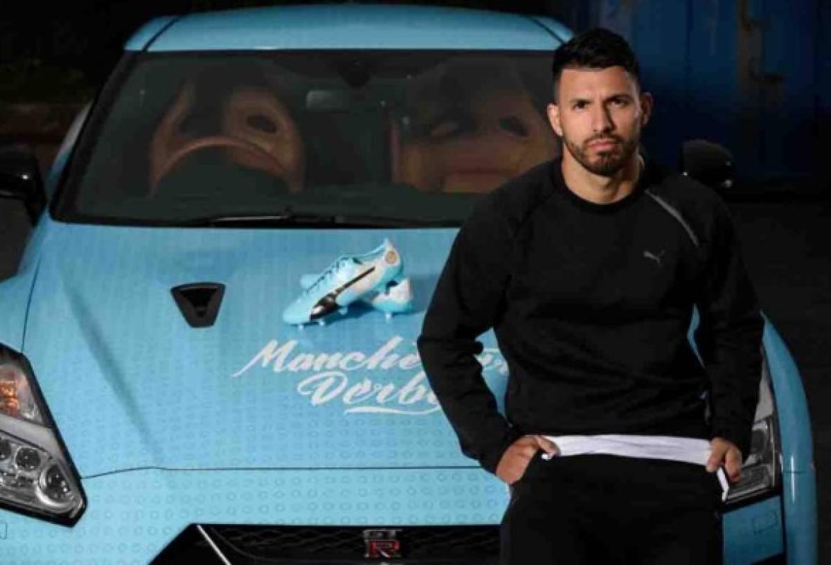 ¡Impresionante! La lujosa colección de autos que tiene el Kun Aguero jugador del Manchester City