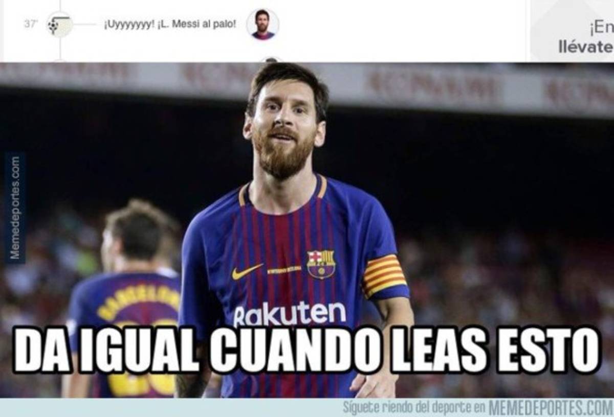 ¡Pobre Messi! Los memes del triunfo del Barcelona ante el Deportivo
