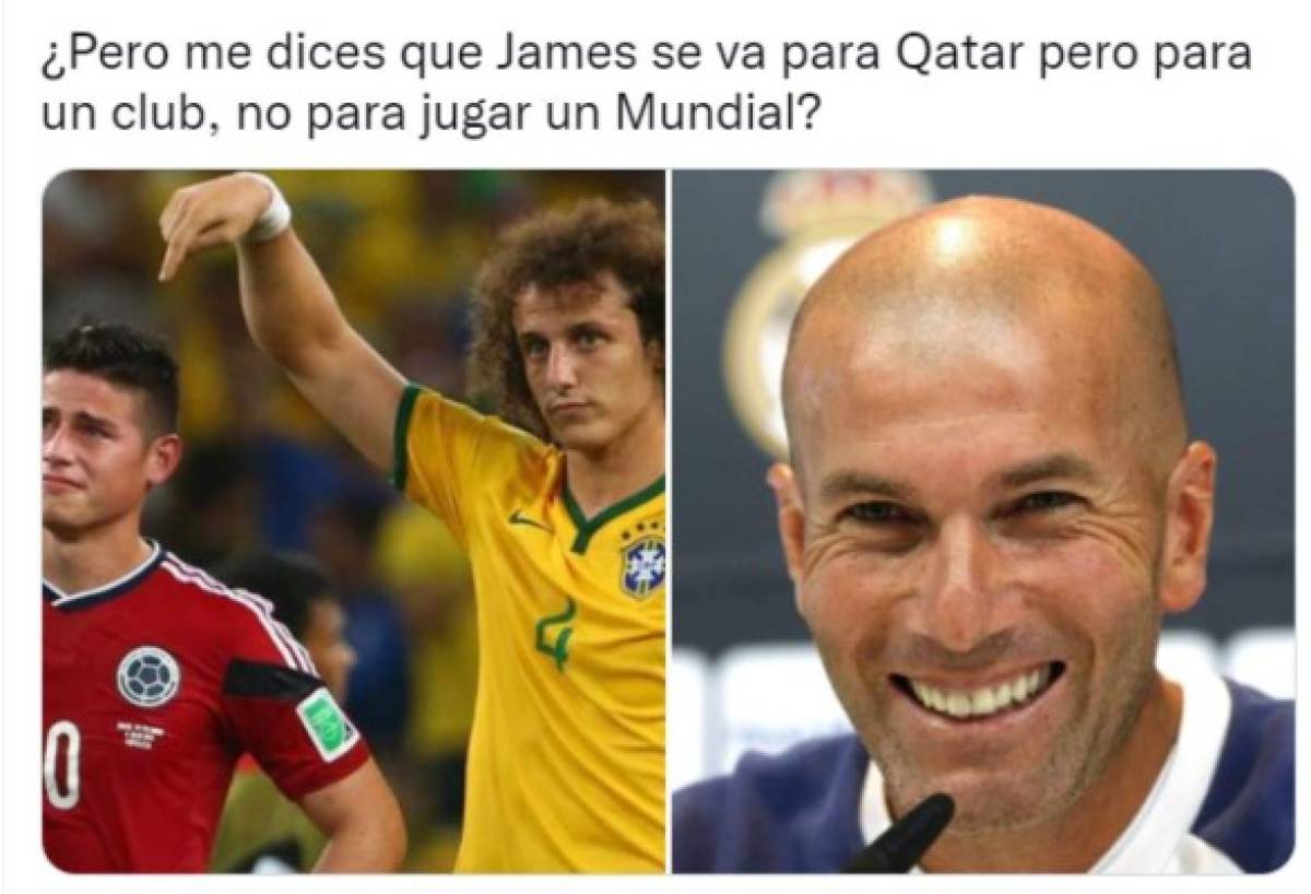 James Rodríguez es destrozado con divertidos memes por su eventual llegada al fútbol de Qatar