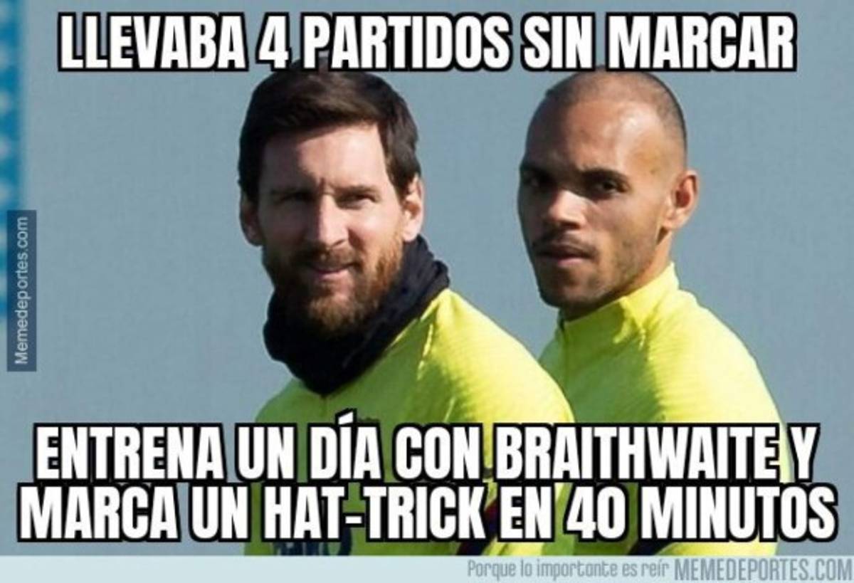 Messi, Barcelona, Braithwaite y los memes de la goleada sobre el Eibar