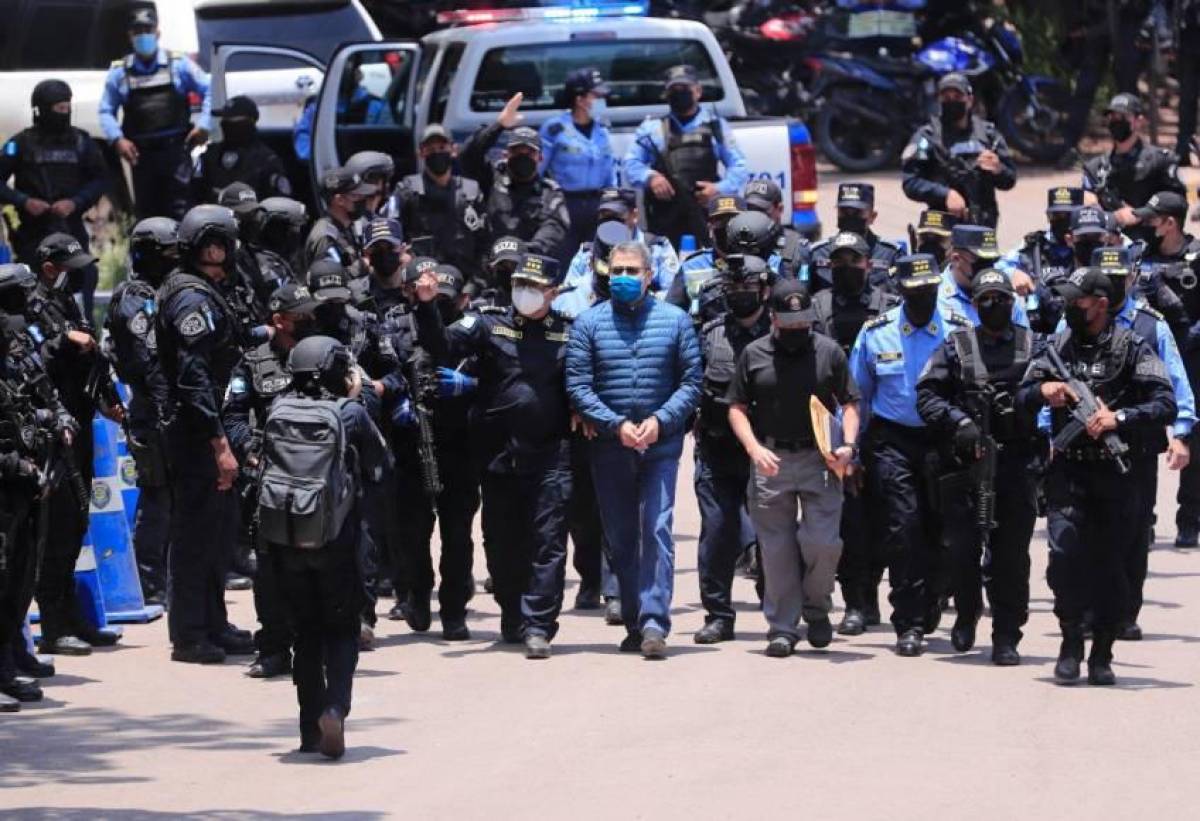 El día de extradición de Juan Orlando Hernández: francotiradores, helicópteros y máxima seguridad