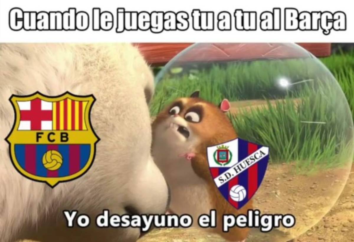 Crueles: Los memes de la paliza del Barcelona al Huesca en el Camp Nou