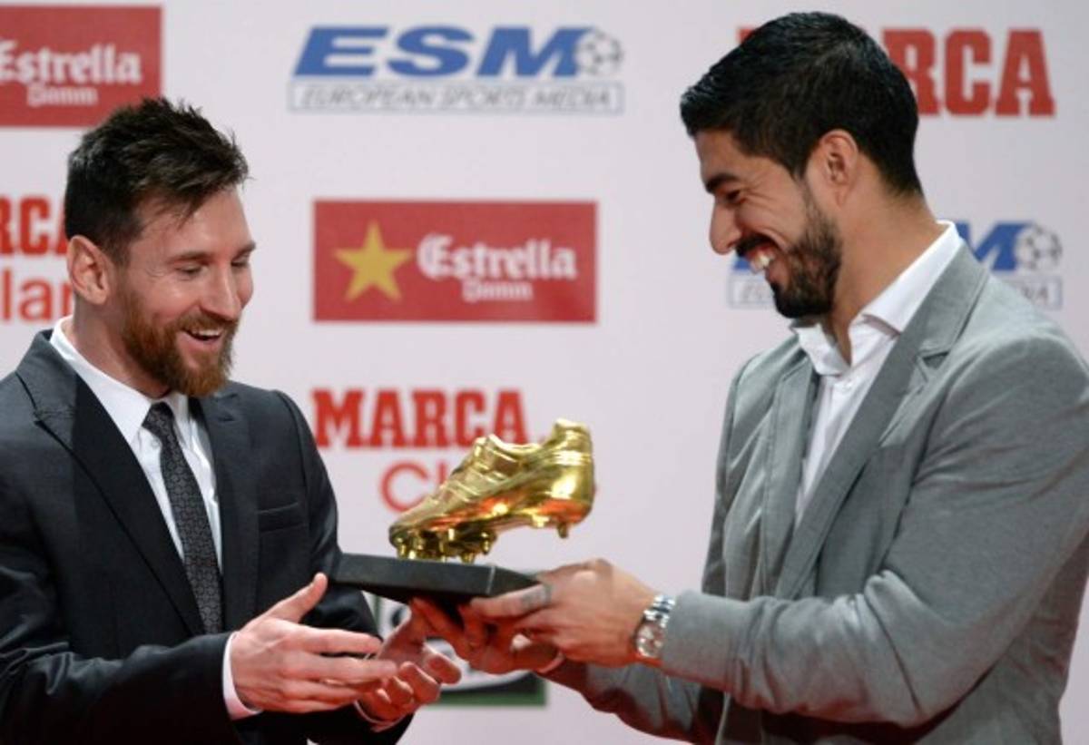 FOTOS: El hijo de Messi es protagonista en la entrega de la Bota de Oro